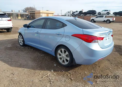 2013 Hyundai Elantra Limited z USA, uszkodzony, nr VIN KMHDH4AEXDU689728